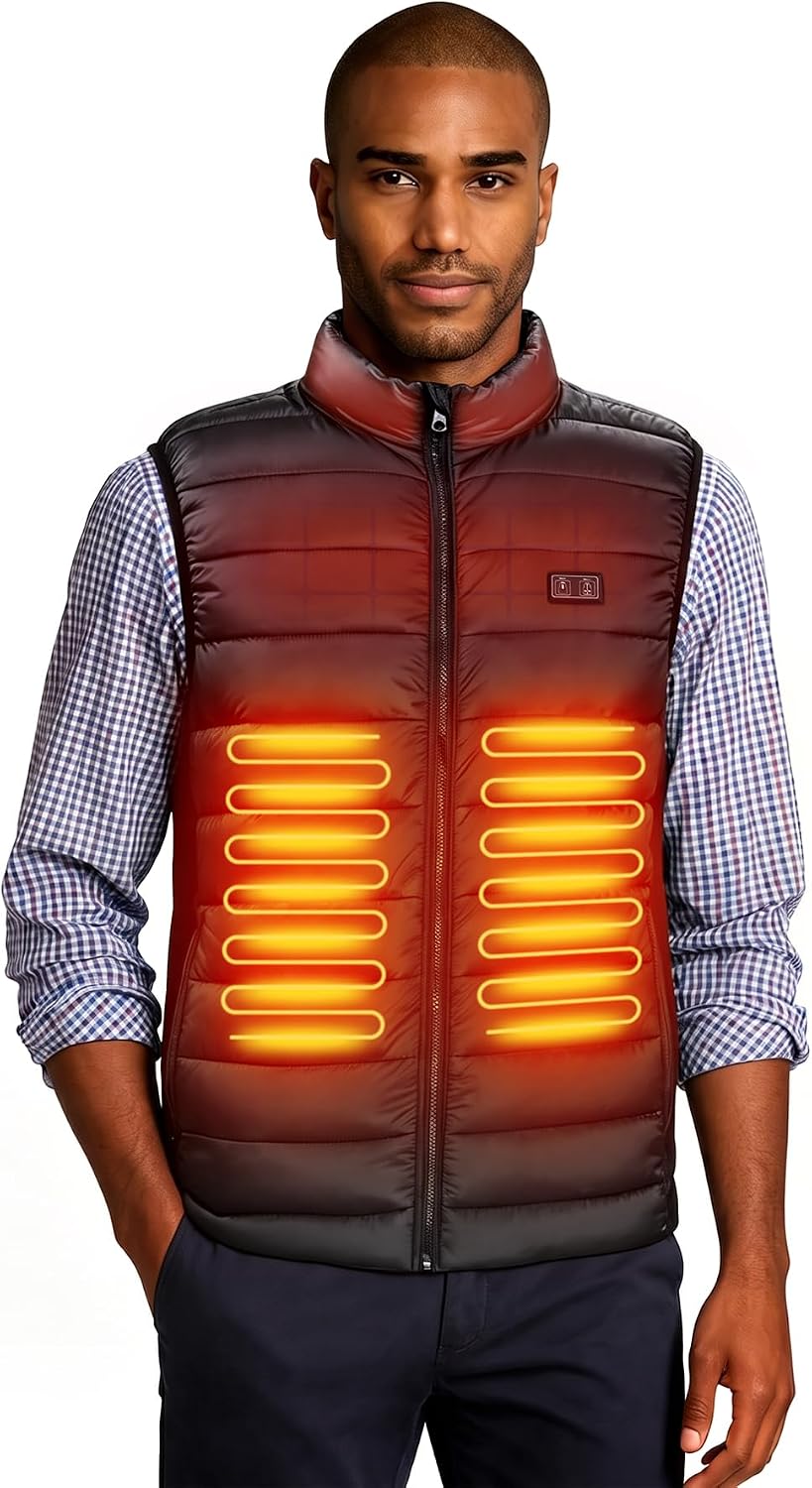 Loowoko Heated Vest for Men with Battery Pack Included