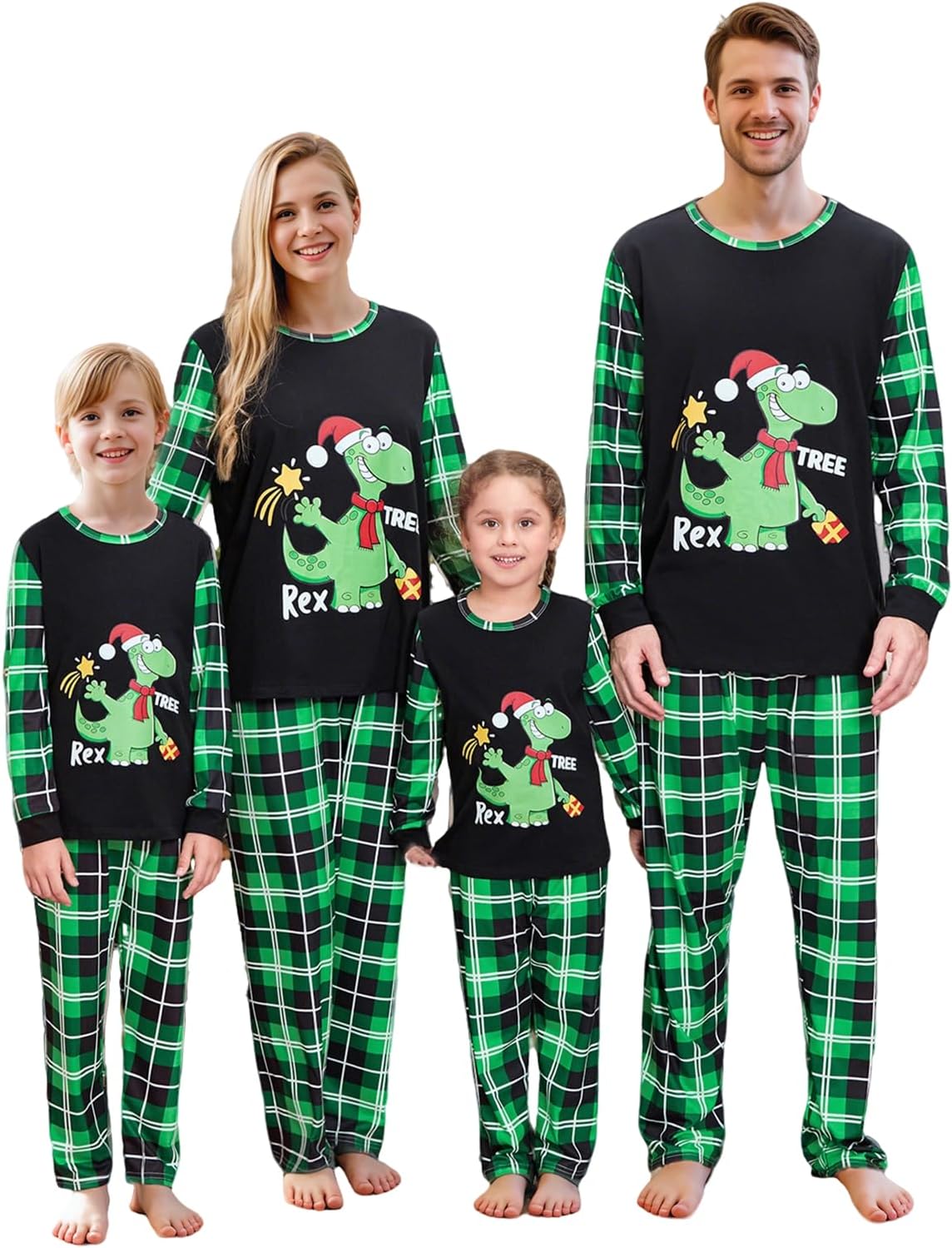 OAKFashion Christmas Family Pajamas Sets, Christmas Family Matching Pajamas Sleepwear Pjs