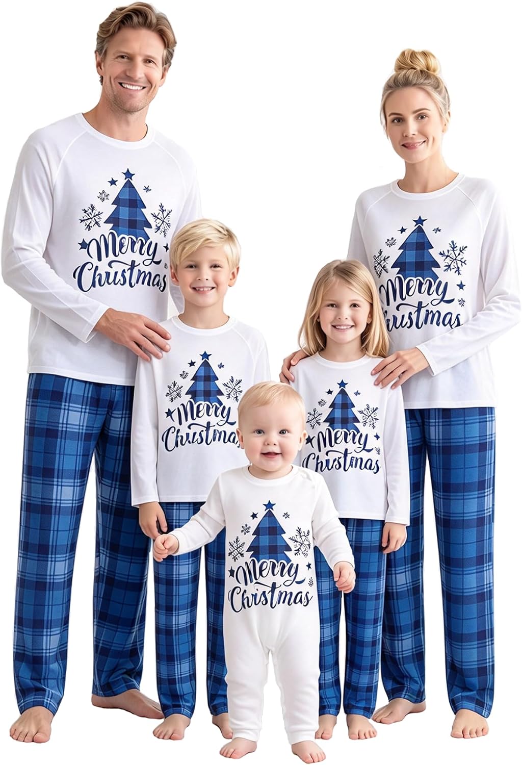 OAKFashion Christmas Family Pajamas Sets, Christmas Family Matching Pajamas Sleepwear Pjs