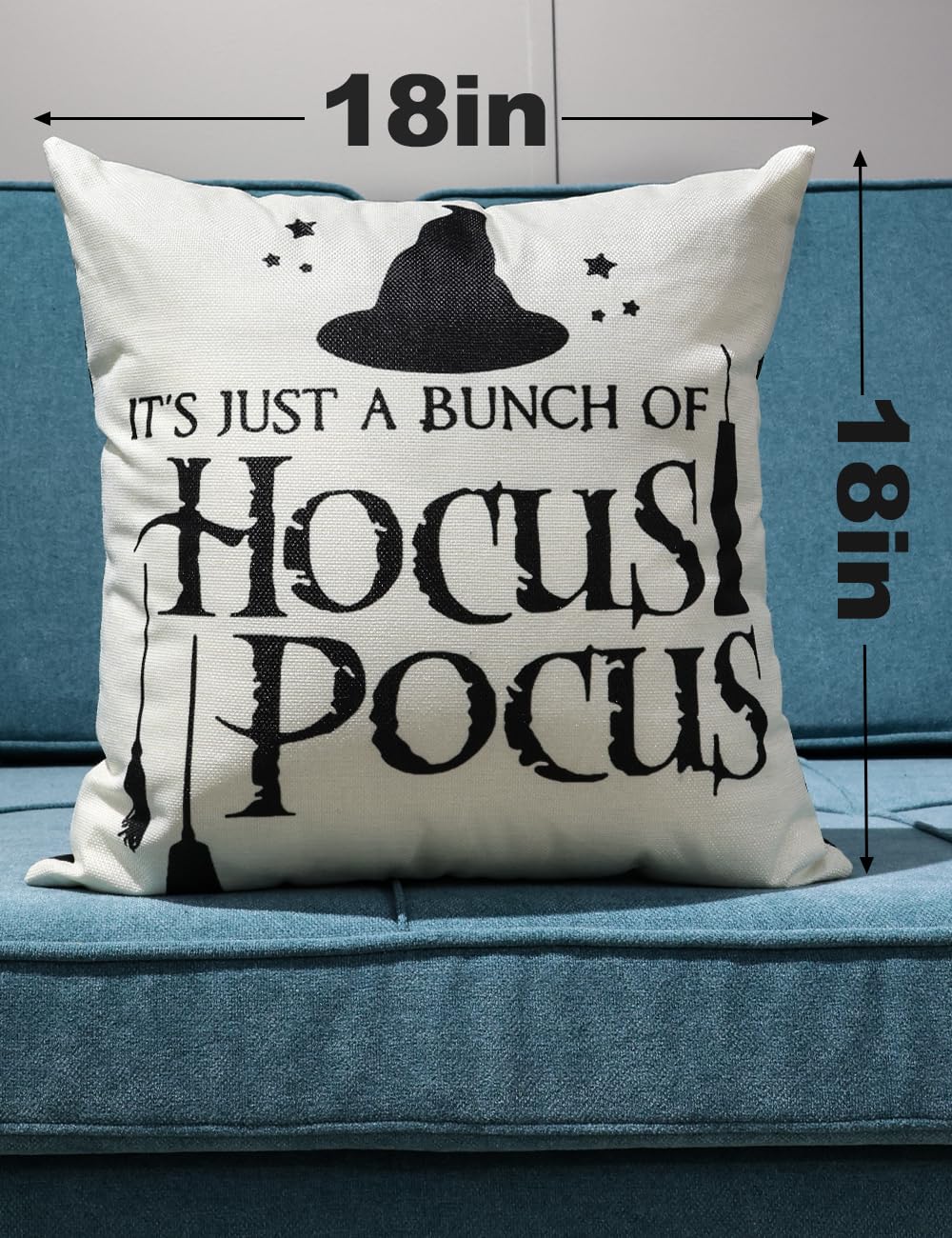 multiwins Christmas Pillow Covers 18x18 4Pcs Double-Sided Print Home Decor