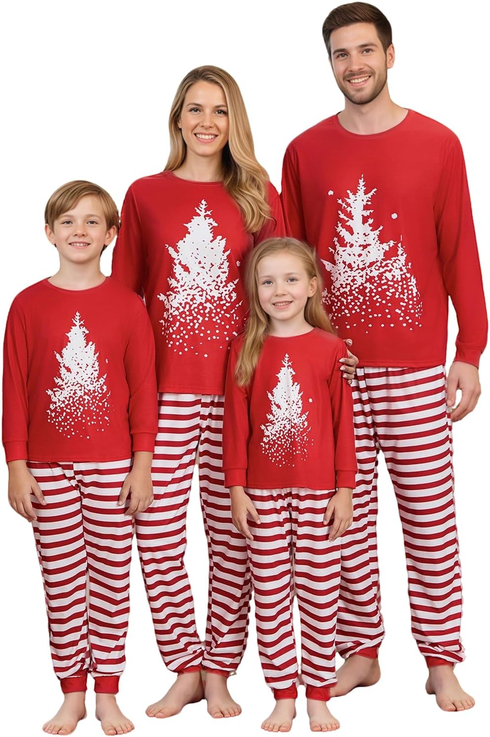 OAKFashion Christmas Family Pajamas Sets, Christmas Family Matching Pajamas Sleepwear Pjs