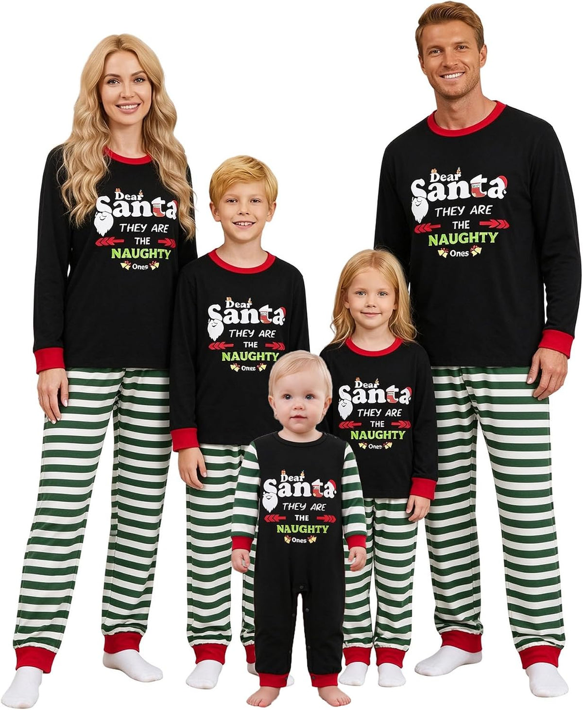 OAKFashion Christmas Family Pajamas Sets, Christmas Family Matching Pajamas Sleepwear Pjs