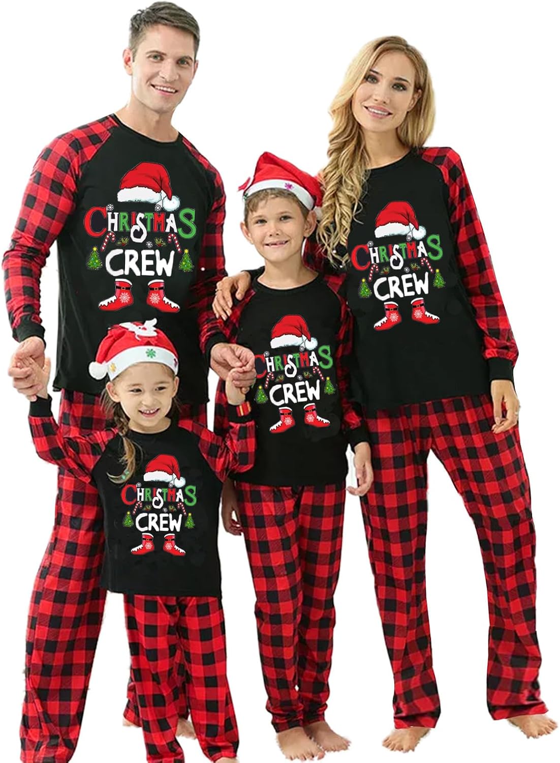 OAKFashion Christmas Family Pajamas Sets, Christmas Family Matching Pajamas Sleepwear Pjs