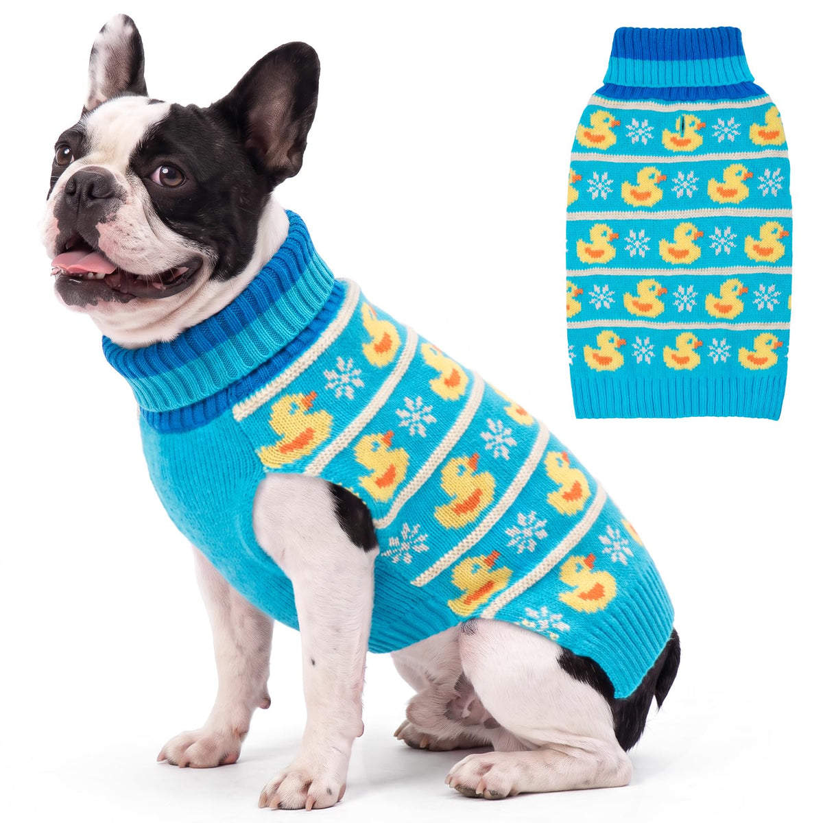 KYEESE Dog Christmas Sweater for Medium Large Dogs, Buffalo Plaid Reindeer