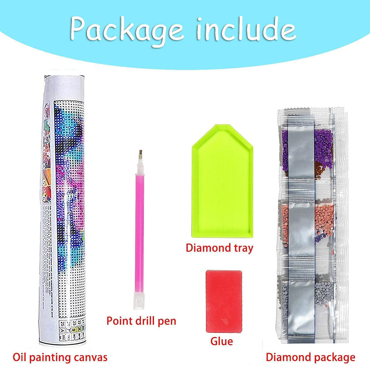 MjhRcll Christmas Diamond Art Kits for Adults,5D Diamond Painting Kits Full Round Drill,Diamond Dots Mosaic Kits for Home Decor 14X14 Inch