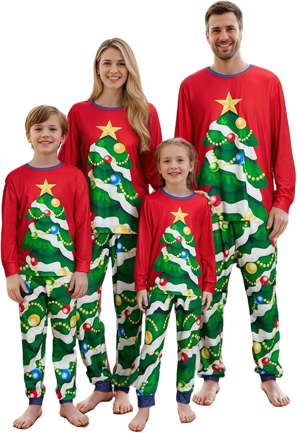 OAKFashion Christmas Family Pajamas Sets, Christmas Family Matching Pajamas Sleepwear Pjs