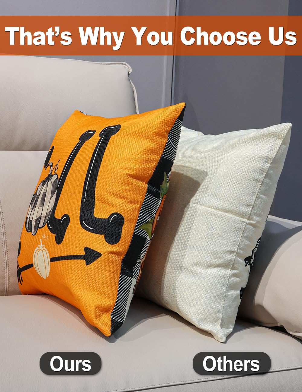 multiwins Christmas Pillow Covers 18x18 4Pcs Double-Sided Print Home Decor