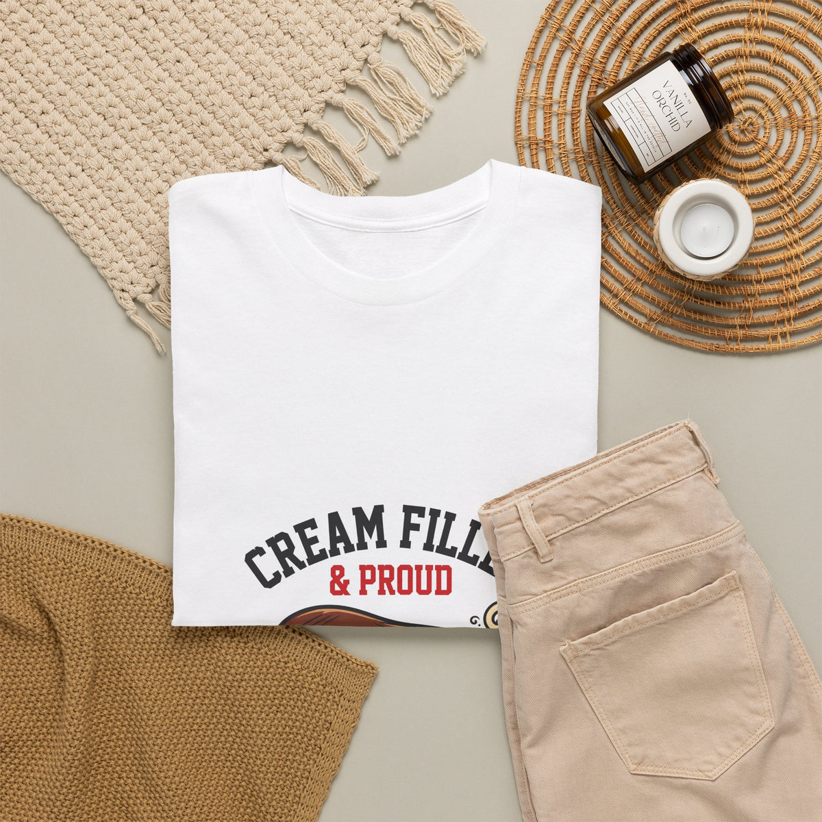 Cream Filled & Proud — Funny Food T-Shirt