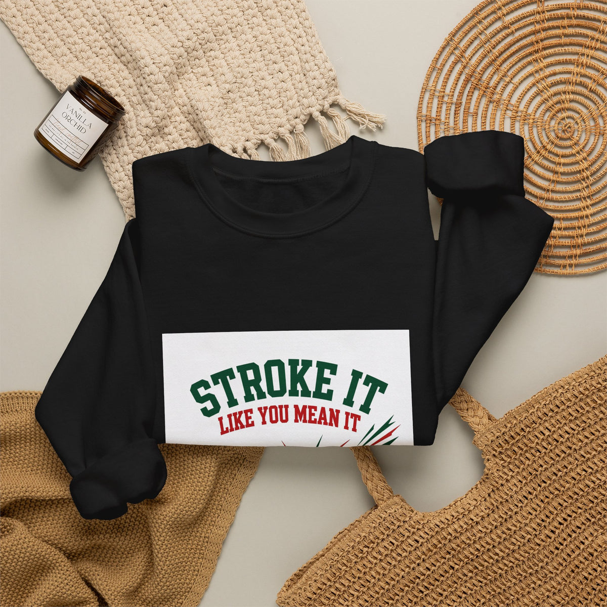 Stroke It Like You Mean It — Funny Pool Sweatshirt