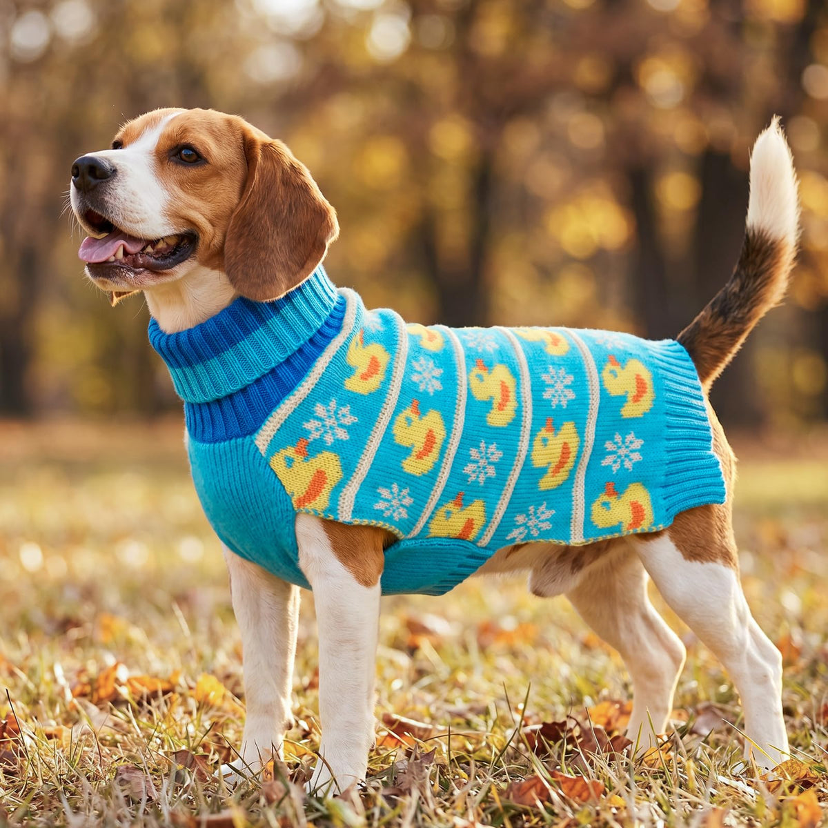 KYEESE Dog Christmas Sweater for Medium Large Dogs, Buffalo Plaid Reindeer