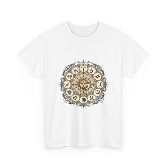 Zodiac Wheel Astrology T-Shirt | Celestial Horoscope Tee