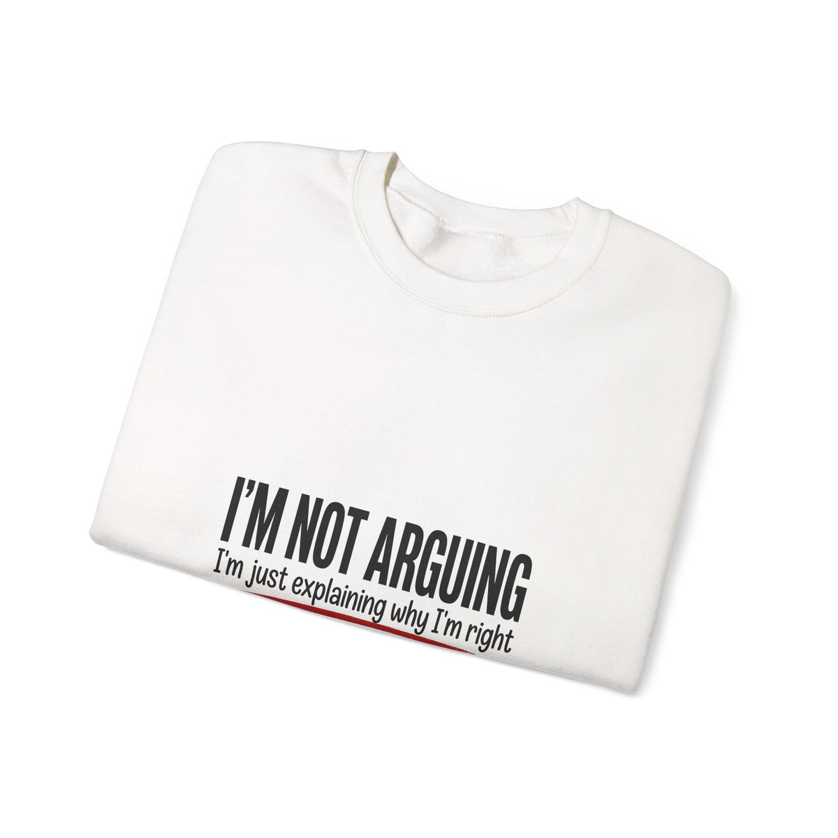I'm Not Arguing Funny Sweatshirt