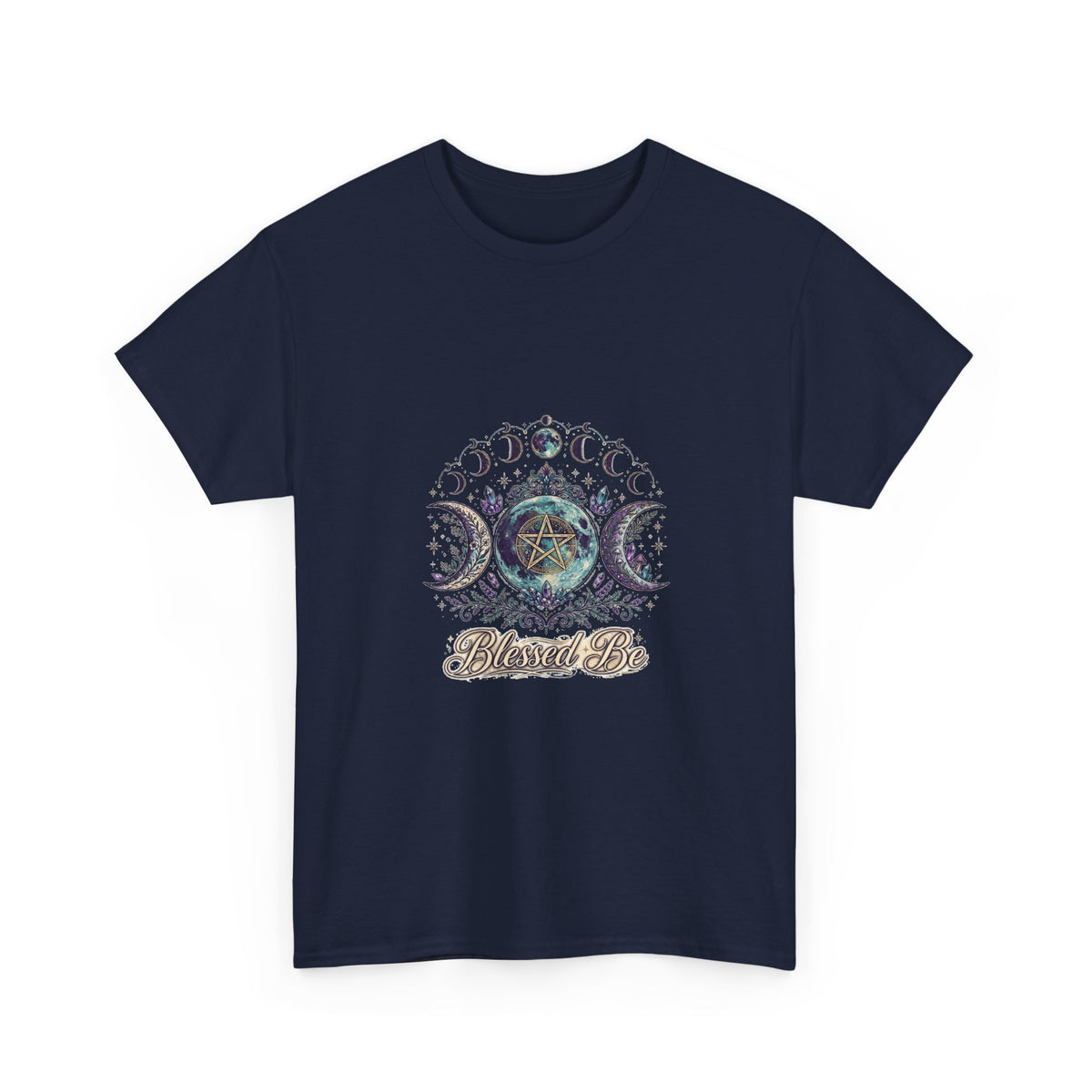 Blessed Be — Pagan Triple Moon Goddess T-Shirt