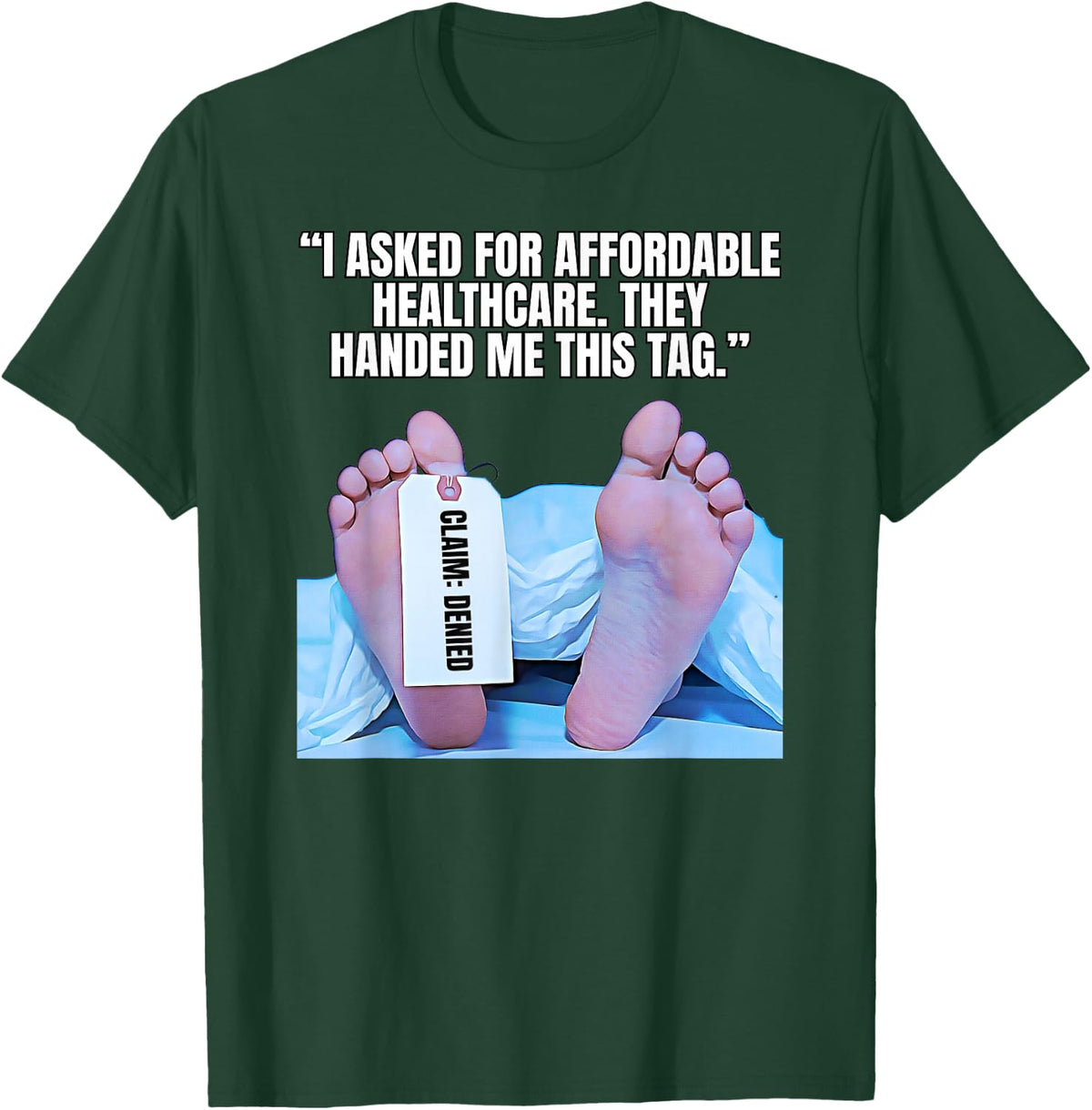 Hospital Bill Humor Funny Healthcare Cost Design T-Shirt