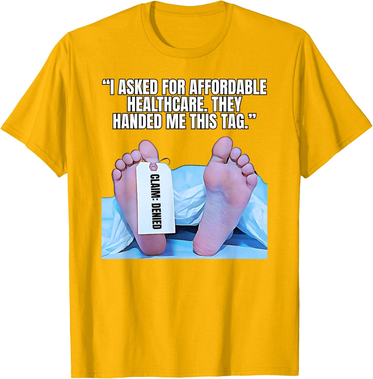 Hospital Bill Humor Funny Healthcare Cost Design T-Shirt