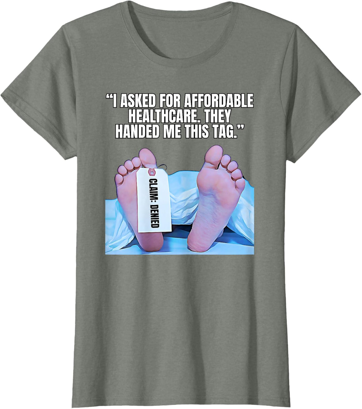 Hospital Bill Humor Funny Healthcare Cost Design T-Shirt