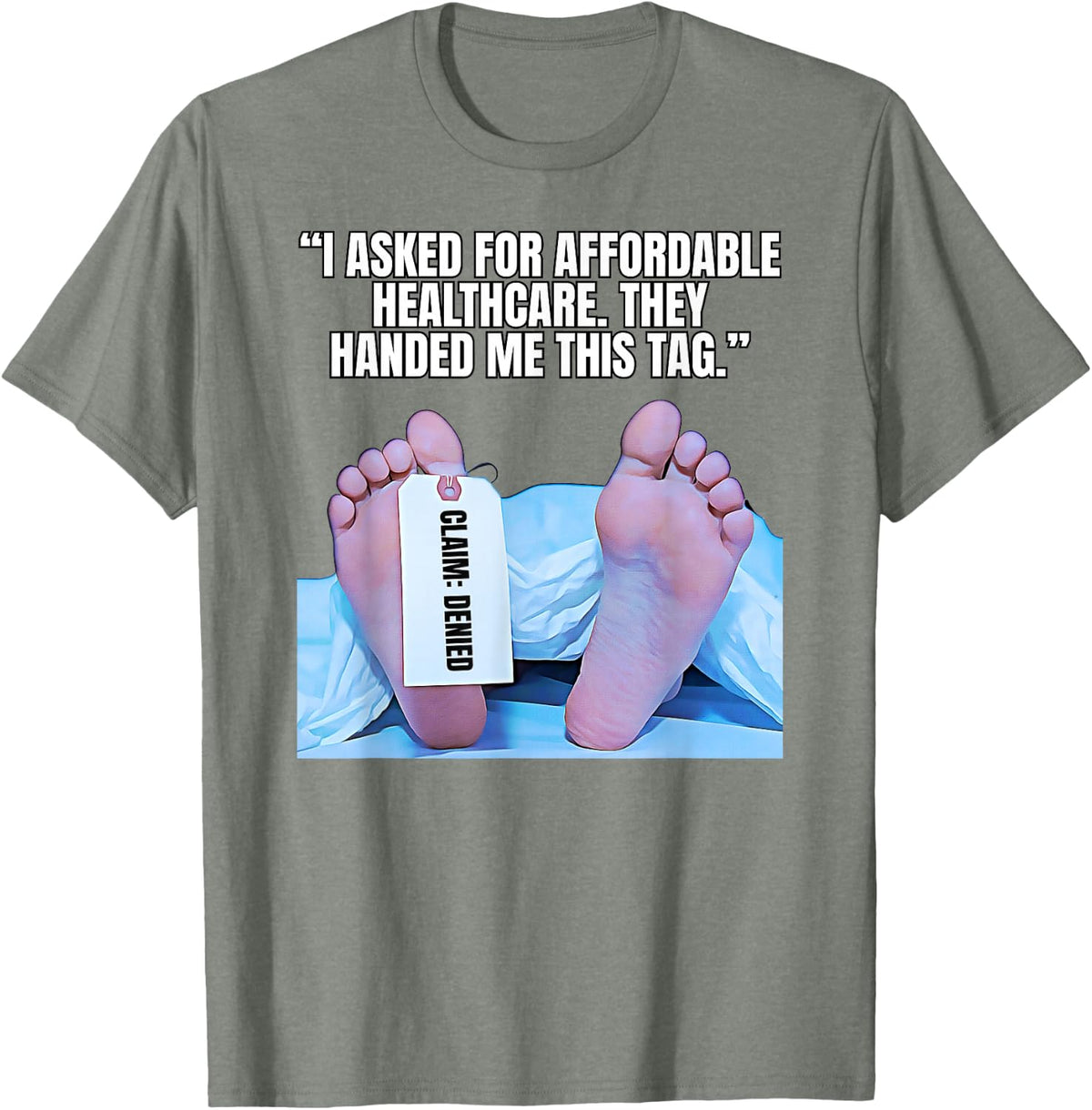 Hospital Bill Humor Funny Healthcare Cost Design T-Shirt