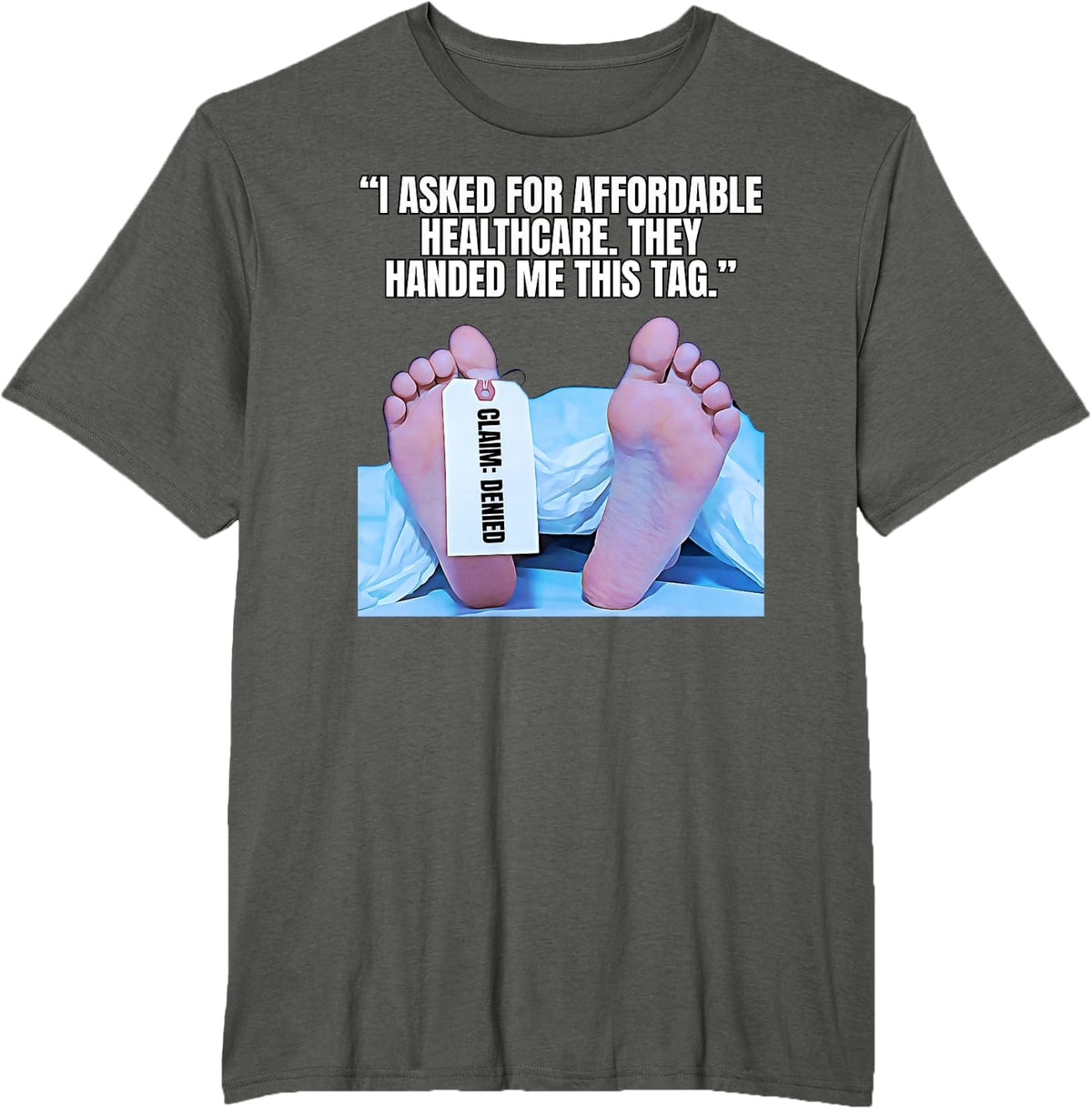 Hospital Bill Humor Funny Healthcare Cost Design T-Shirt