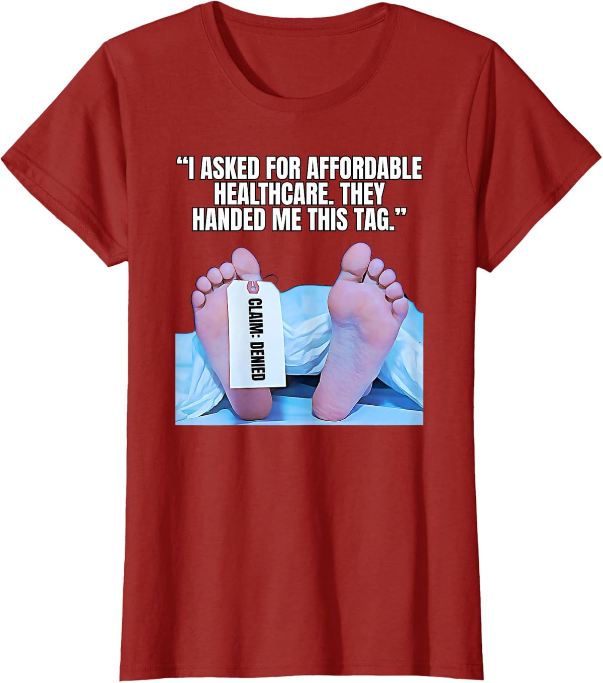 Hospital Bill Humor Funny Healthcare Cost Design T-Shirt