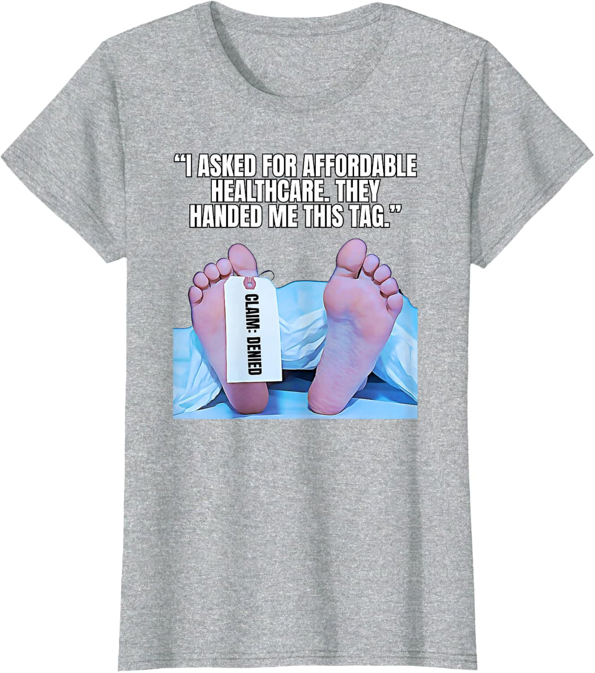 Hospital Bill Humor Funny Healthcare Cost Design T-Shirt