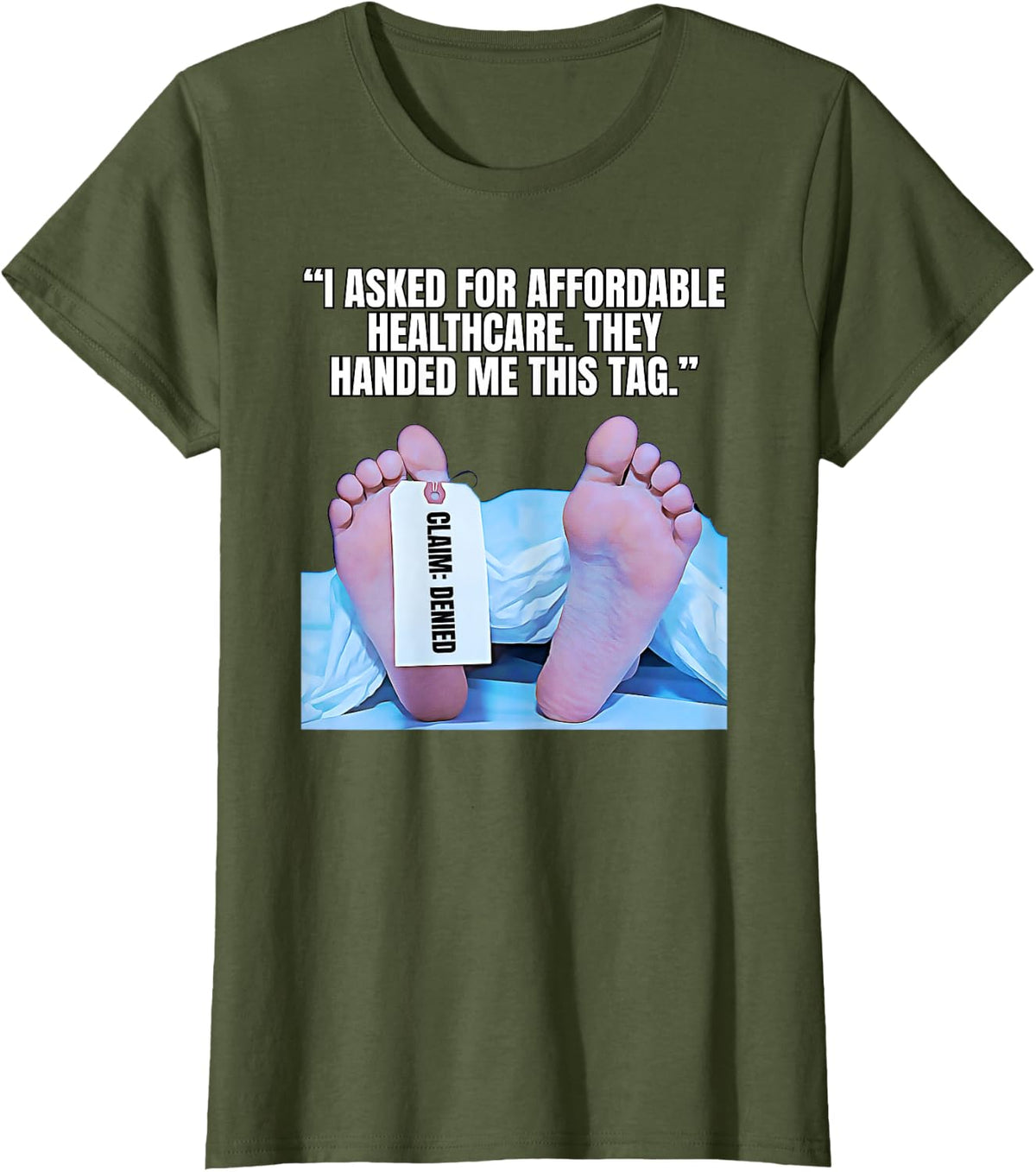Hospital Bill Humor Funny Healthcare Cost Design T-Shirt