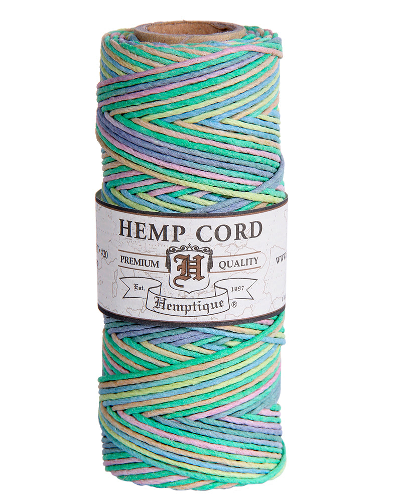#20 (1mm) Variegated Hemp Cord Spools